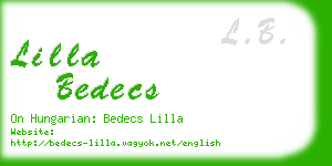 lilla bedecs business card